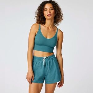 New Vuori Quince Seamless Crop in Iron Sz M